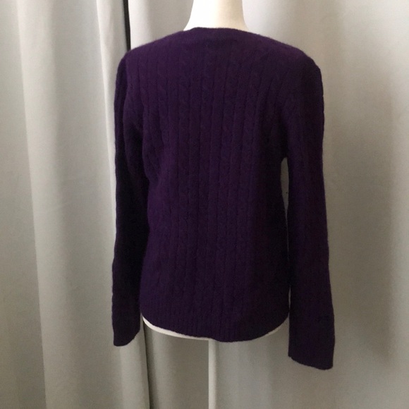 Purple Ralph Lauren Cashmere sweater - Picture 3 of 5